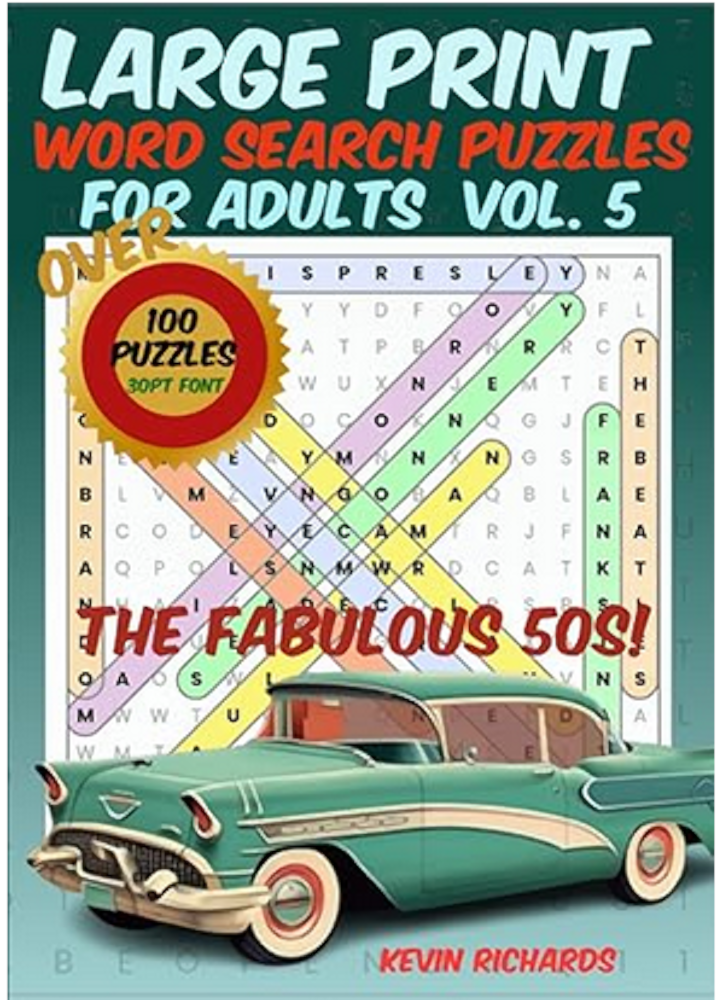 Large Print Word Search Puzzles for Adults Vol 5