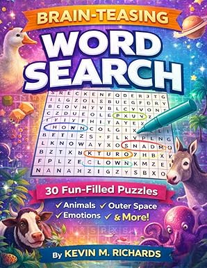 BRAIN-TEASING WORD SEARCH: 30 Brain Boosting Puzzles